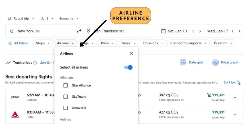 Airline Preference